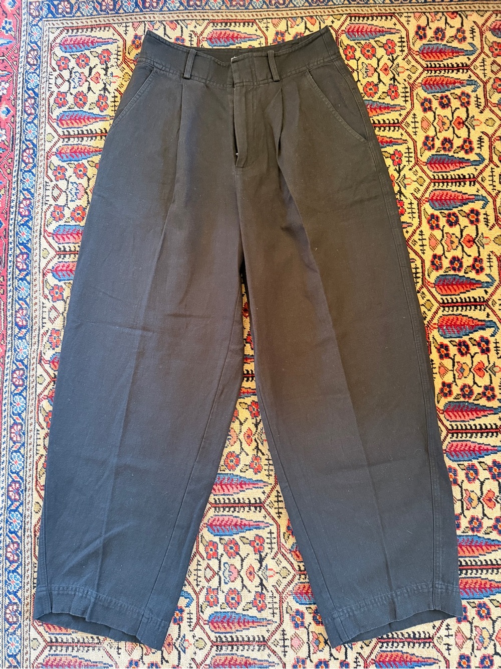 Apiece Apart Black Pleated Trouser - size 4